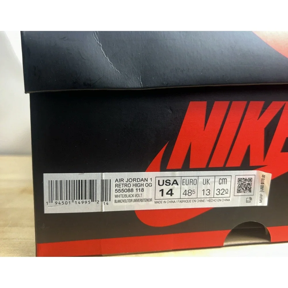 Size 14 -‎ Jordan 1 Retro High OG Volt